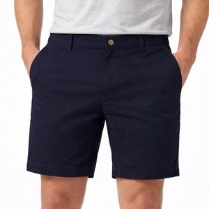 Magaschoni Man Men’s Navy Tencel Chino Shorts Stretch Breathable Size 40 NWT